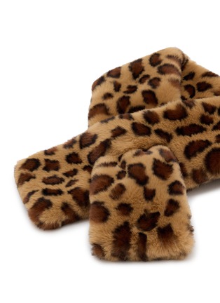 Detail View - Click To Enlarge - FJOLLA - Leopard Fur Scarf