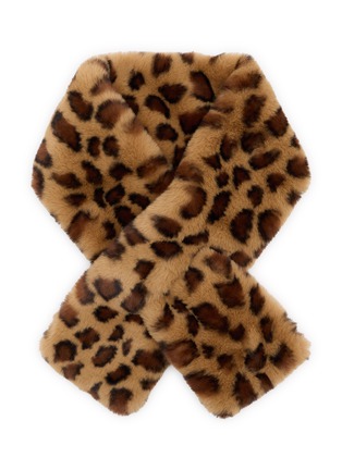Main View - Click To Enlarge - FJOLLA - Leopard Fur Scarf