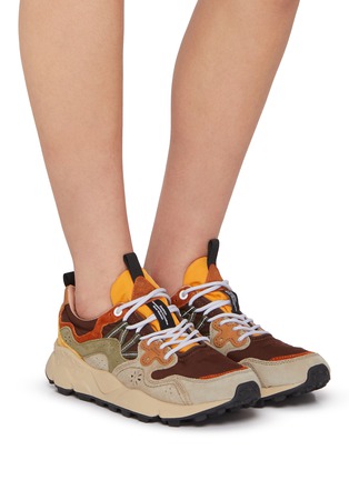Figure View - Click To Enlarge - FLOWER MOUNTAIN - Yamano 3 Low Top Suede Women's Sneakers