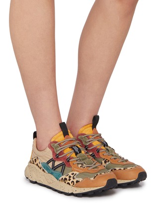 Figure View - Click To Enlarge - FLOWER MOUNTAIN - Lenzan Uni Low Top Suede Women's Sneakers
