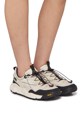 Figure View - Click To Enlarge - FLOWER MOUNTAIN - Iwano 2 Low Top Suede Women's Sneakers
