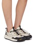Figure View - Click To Enlarge - FLOWER MOUNTAIN - Iwano 2 Low Top Suede Women's Sneakers