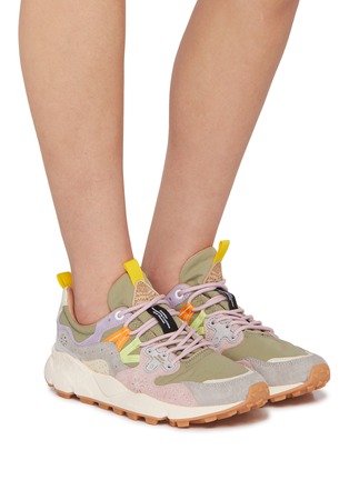 Figure View - Click To Enlarge - FLOWER MOUNTAIN - Yamano 3 Low Top Suede Women's Sneakers