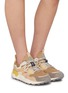 Figure View - Click To Enlarge - FLOWER MOUNTAIN - Yamano 3 Low Top Suede Women's Sneakers