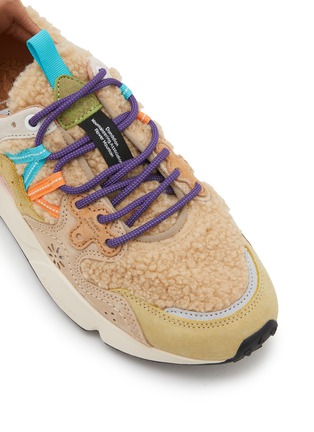 Detail View - Click To Enlarge - FLOWER MOUNTAIN - Yamano 3 Low Top Suede Women's Sneakers