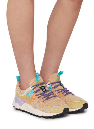 Figure View - Click To Enlarge - FLOWER MOUNTAIN - Yamano 3 Low Top Suede Women's Sneakers