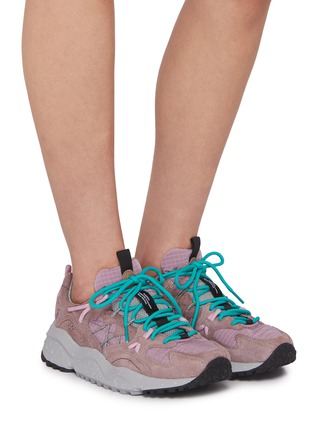 Figure View - Click To Enlarge - FLOWER MOUNTAIN - Yamabushi Uni Low Top Suede Women's Sneakers