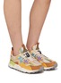 Figure View - Click To Enlarge - FLOWER MOUNTAIN - Yamano 3 Low Top Suede Women's Sneakers