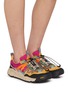 Figure View - Click To Enlarge - FLOWER MOUNTAIN - Iwano 2 Low Top Suede Women's Sneakers