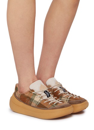 Figure View - Click To Enlarge - FLOWER MOUNTAIN - Fami Uni Low Top Suede Women's Sneakers