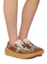 Figure View - Click To Enlarge - FLOWER MOUNTAIN - Fami Uni Low Top Suede Women's Sneakers