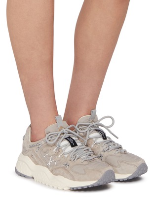 Figure View - Click To Enlarge - FLOWER MOUNTAIN - Yamabushi Uni Low Top Suede Women's Sneakers