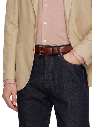 Figure View - Click To Enlarge - MAGNANNI - Wind Leather Belt
