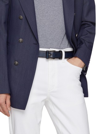 Figure View - Click To Enlarge - MAGNANNI - Wind Leather Belt