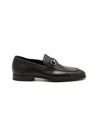 Main View - Click To Enlarge - MAGNANNI - Horsebit Buckle Leather Loafers