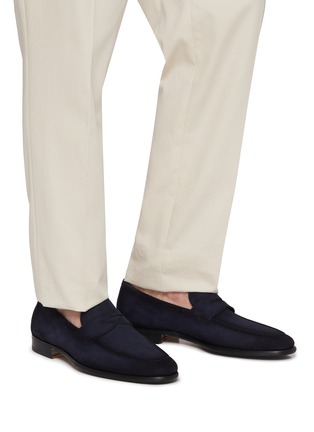 Figure View - Click To Enlarge - MAGNANNI - Suede Loafers
