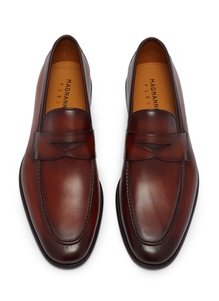 Detail View - Click To Enlarge - MAGNANNI - Dumas Leather Penny Loafers
