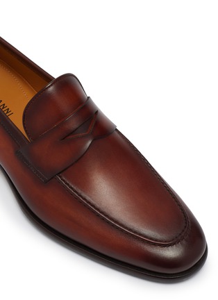 Detail View - Click To Enlarge - MAGNANNI - Dumas Leather Penny Loafers