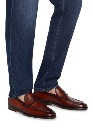 Figure View - Click To Enlarge - MAGNANNI - Dumas Leather Penny Loafers
