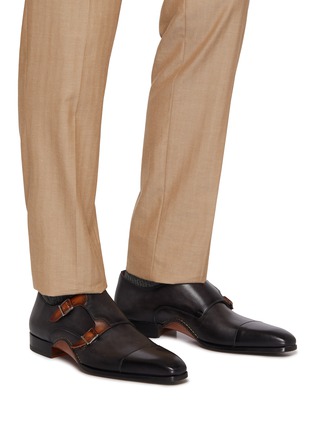 Figure View - Click To Enlarge - MAGNANNI - Leros Leather Oxford Shoes