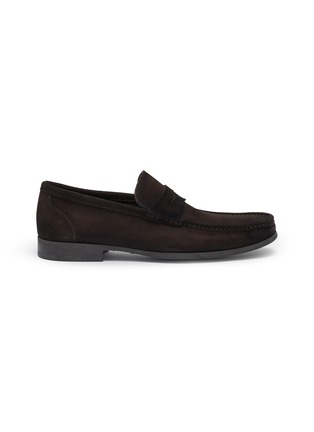 Main View - Click To Enlarge - MAGNANNI - Suede Penny Loafers