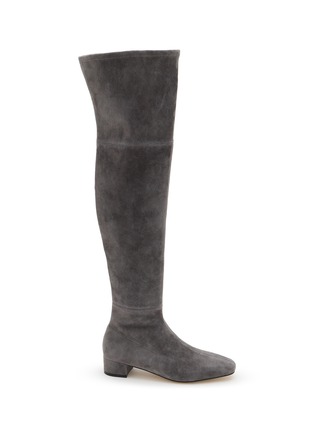 Main View - Click To Enlarge - PEDDER RED - Brie 35 Suede Thigh High Boots