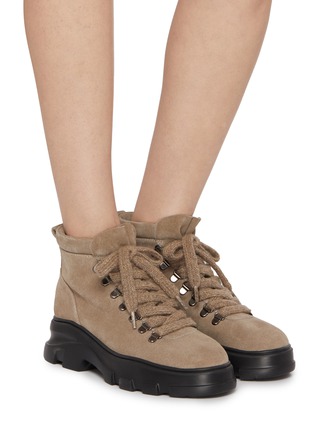 Figure View - Click To Enlarge - PEDDER RED - Willen 40 Suede Ankle Boots