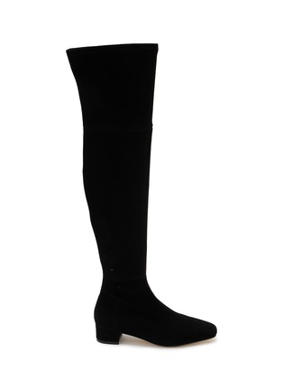 Main View - Click To Enlarge - PEDDER RED - Brie 35 Suede Thigh High Boots