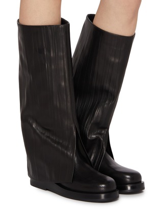Figure View - Click To Enlarge - PEDDER RED - Meila 40 Knee High Leather Boots