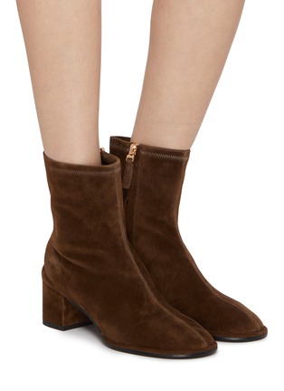 Figure View - Click To Enlarge - PEDDER RED - Christy 55 Suede Ankle Boots