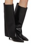 Figure View - Click To Enlarge - PEDDER RED - Cindy 50 Leather Knee High Boots