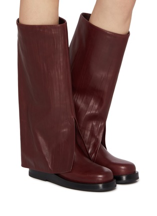 Figure View - Click To Enlarge - PEDDER RED - Meila 40 Knee High Leather Boots