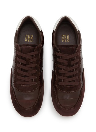 Detail View - Click To Enlarge - PEDDER RED - Sheila Leather Suede Women's Sneakers