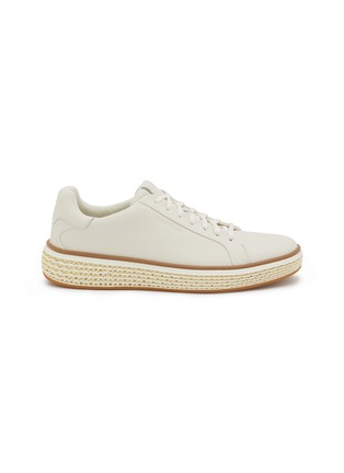 Main View - Click To Enlarge - COLE HAAN - Skyweave Cupesole Concept Leather Low Top Men's Sneakers