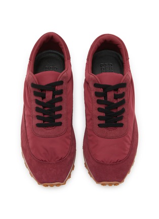 Detail View - Click To Enlarge - PEDDER RED - Flae Maxi Nylon Suede Women's Sneakers