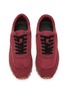 Detail View - Click To Enlarge - PEDDER RED - Flae Maxi Nylon Suede Women's Sneakers