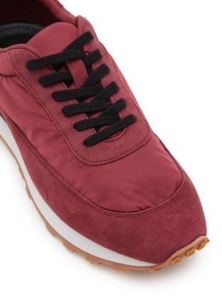 Detail View - Click To Enlarge - PEDDER RED - Flae Maxi Nylon Suede Women's Sneakers