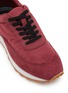 Detail View - Click To Enlarge - PEDDER RED - Flae Maxi Nylon Suede Women's Sneakers