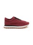 Main View - Click To Enlarge - PEDDER RED - Flae Maxi Nylon Suede Women's Sneakers