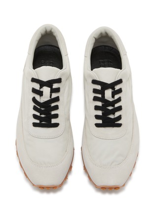 Detail View - Click To Enlarge - PEDDER RED - Flae Maxi Nylon Suede Women's Sneakers