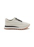 Main View - Click To Enlarge - PEDDER RED - Flae Maxi Nylon Suede Women's Sneakers