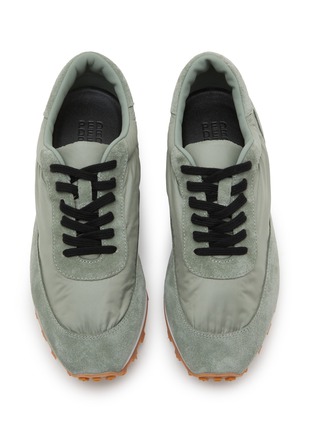 Detail View - Click To Enlarge - PEDDER RED - Flae Maxi Nylon Suede Women's Sneakers