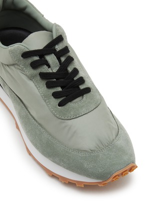 Detail View - Click To Enlarge - PEDDER RED - Flae Maxi Nylon Suede Women's Sneakers