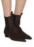 Figure View - Click To Enlarge - AEYDE - Cindy 30 Suede Ankle Boots
