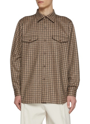 Main View - Click To Enlarge - J∞QUALITY - Flap Pocket Check Shirt