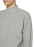 - J∞QUALITY - Mock Neck Cotton Waffle Knit Sweatshirt