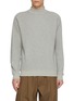 Main View - Click To Enlarge - J∞QUALITY - Mock Neck Cotton Waffle Knit Sweatshirt
