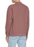 Back View - Click To Enlarge - J∞QUALITY - Mock Neck Cotton Waffle Knit Sweatshirt