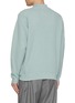 Back View - Click To Enlarge - J∞QUALITY - Mock Neck Cotton Waffle Knit Sweatshirt