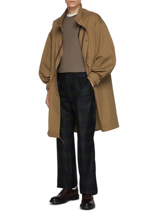 Figure View - Click To Enlarge - J∞QUALITY - Chequered Straight Leg Pants